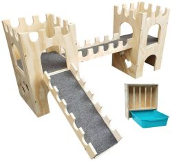 Classic Castle - Twin Towers + Slim hay feeder