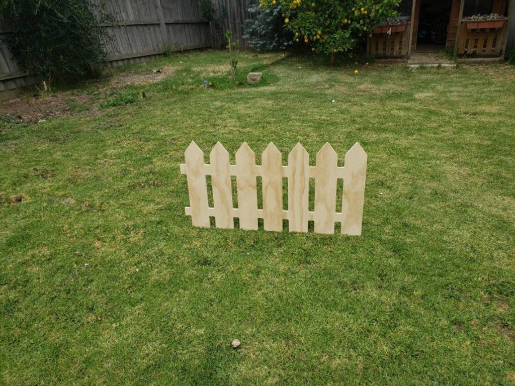 Bunny picket fence panel 700mm CNCathome